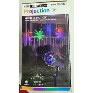 Gemmy ~ LightShow LED Projection ~ Spiders~ Whirl-a-Motion + Strobe ~ Up to 15ft